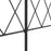 61 cm x 3 m Outdoor Picket Fence Panels with Panels, Swirls, Black