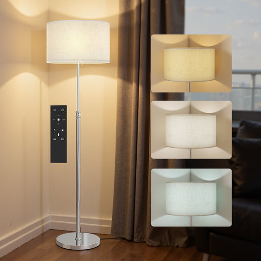 Modern Dimmable Standing Lamp with Adjustable Colour Temperatures