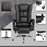 PU Leather Vibration Massage Office Chair with Heat, Black