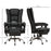 PU Leather Vibration Massage Office Chair with Heat, Black