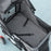 Pet Stroller Pushchair Carrier for Cat Puppy with 3 Wheels Dark Grey