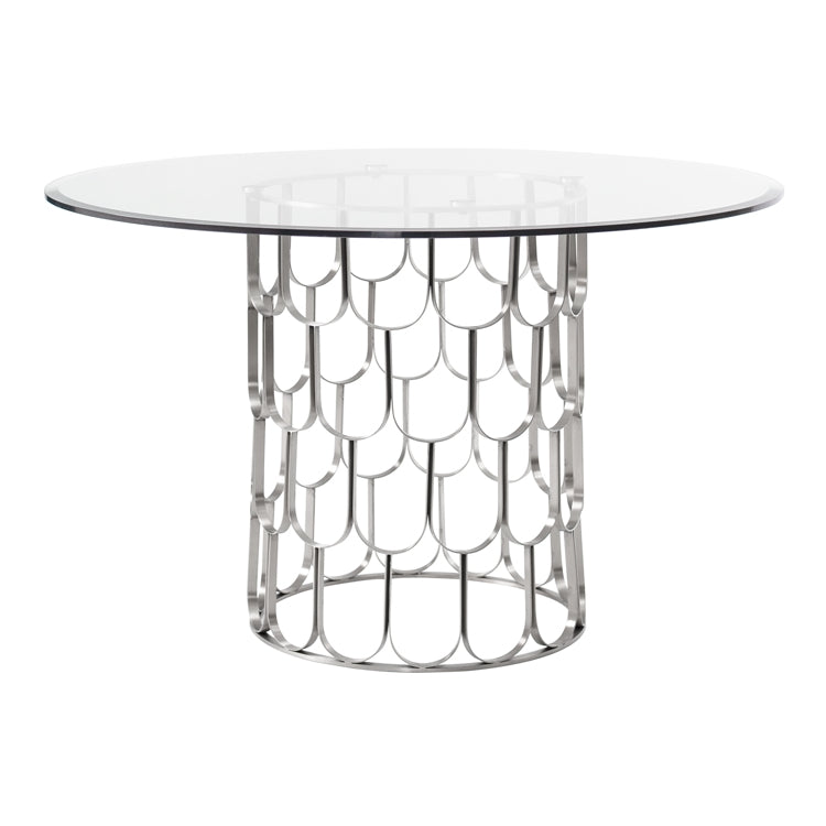 Pino 4-5 Silver Dining Table