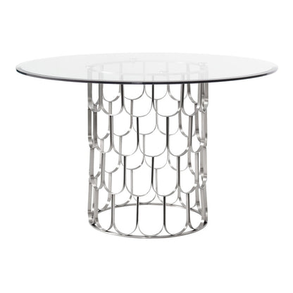 Pino 4-5 Silver Dining Table