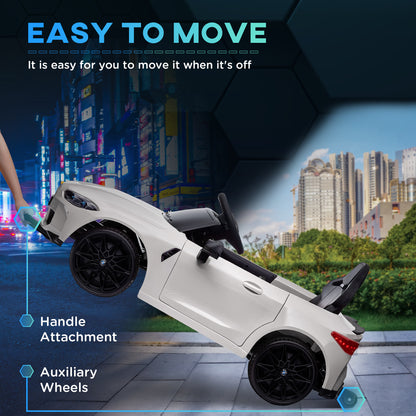 12V BMW M4 Licensed Kids Electric Car w/ Remote, Suspension, White