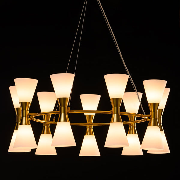 Camille Chandelier Brass