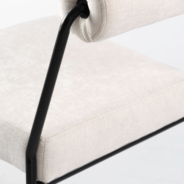 Set of 2 Nosta dining chairs - Light Taupe