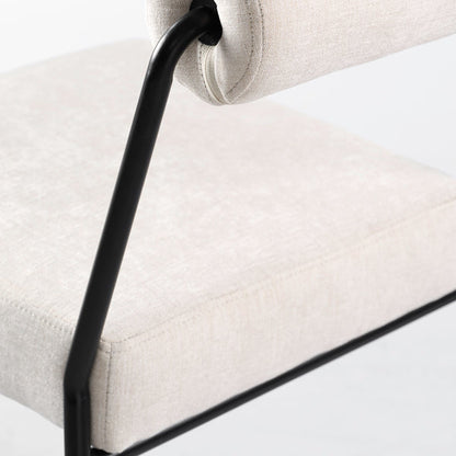 Set of 2 Nosta dining chairs - Light Taupe