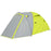 2-3 Man Camping Tent with 2 Rooms, 2000mm Waterproof Family Tent, Portable with Bag for Fishing Hiking Festival, Yellow