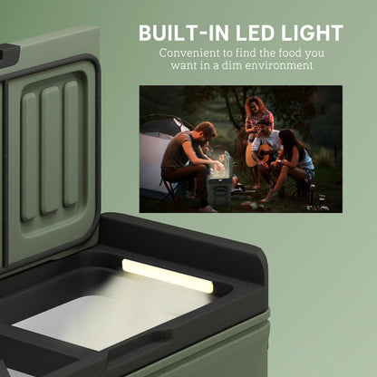 33L Camping Fridge Freezer Dual Zone Car Fridge, DC & AC, -20-20℃