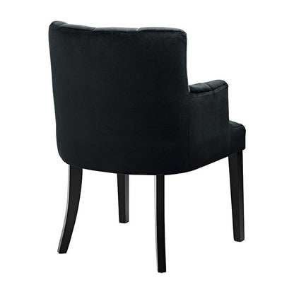 Hatfield Carver Chair - Black Velvet