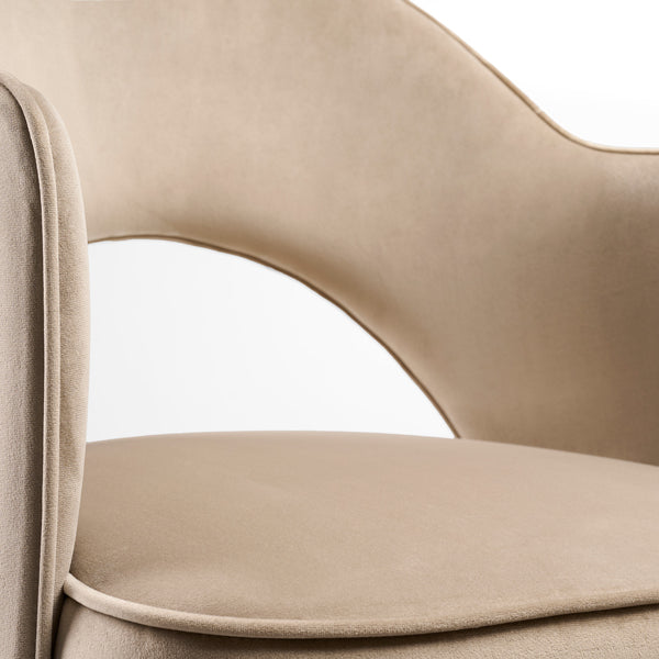 Rossini Carver Chair Taupe