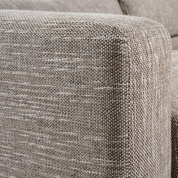 Dolce Corner Sofa Right Hand Dark Taupe Linen