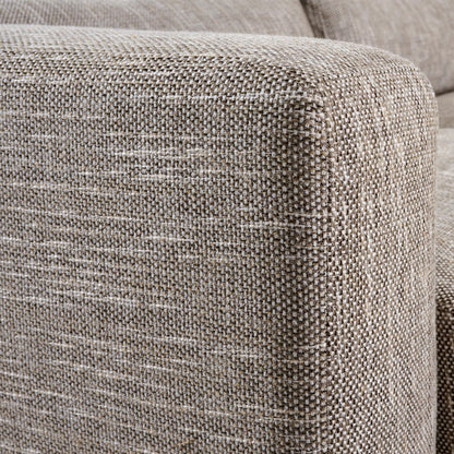 Dolce Corner Sofa Right Hand Dark Taupe Linen