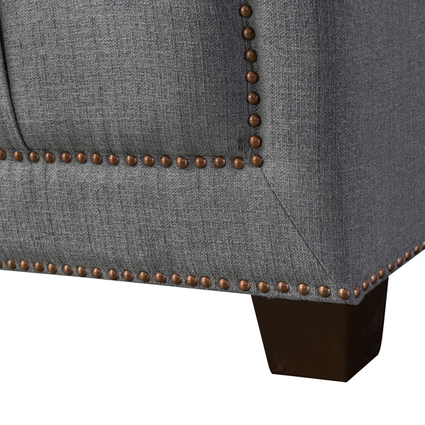 Bankes Three Seat Sofa - Charcoal