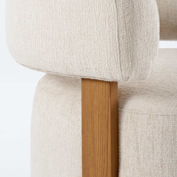 Pax Accent chair - Light Taupe - Chestnut