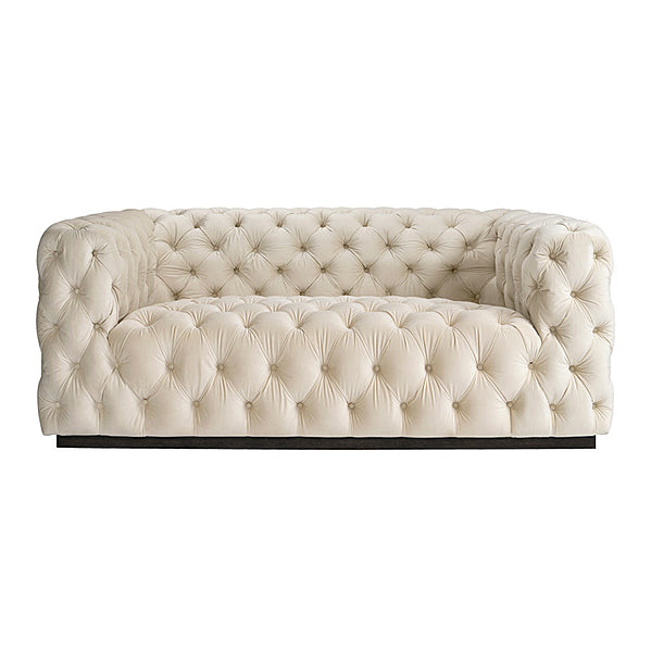 Frankfurt Two Seat Sofa – Chalk – Black Base