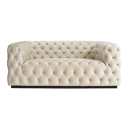 Frankfurt Two Seat Sofa – Chalk – Black Base