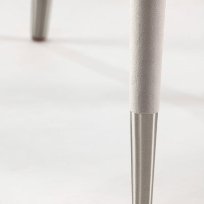 Sophia Dining Chair - Grey - Silver Caps