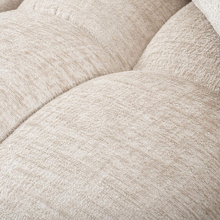 Berlin Extra Large Left-Hand Corner Sofa Light Taupe Chenille