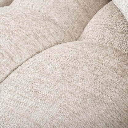 Berlin Extra Large Left-Hand Corner Sofa Light Taupe Chenille