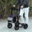 Rollator Walker with Padded Seat, Backrest, All-terrain Wheels