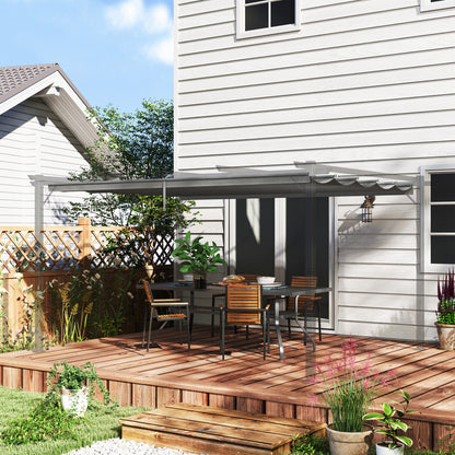 Pergola Shade Cover Replacement Canopy for 4 x 3(m) Pergola, Light Grey