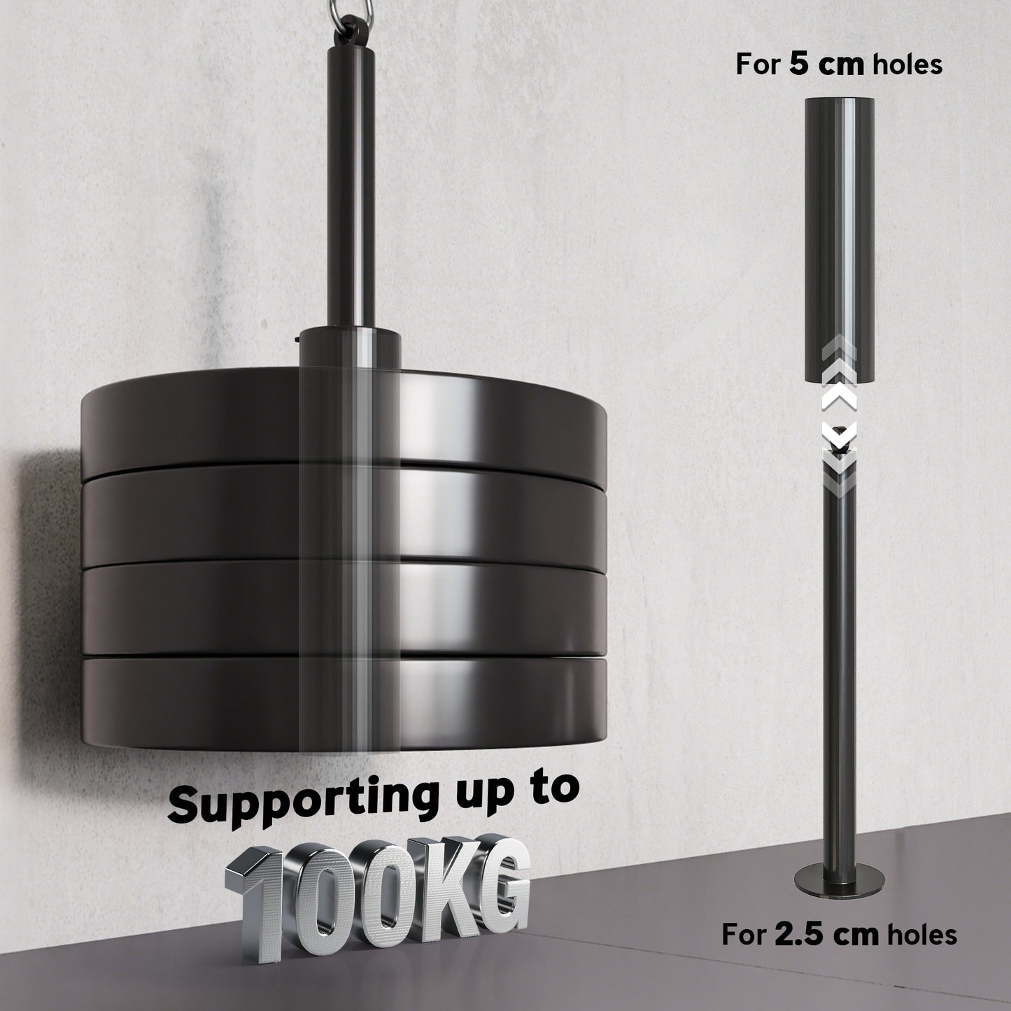 Weight Cable Pulley System for Home Gym with Universal Loading Pin