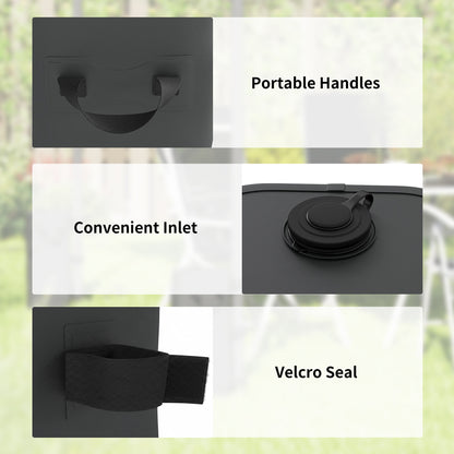 Set of 4 Heavy Duty Gazebo Weights Bags, 500D Sand Weights, Black