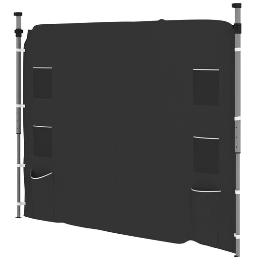 Side Panel for 3x3 m Pop Up Gazebos, 1 Pack Sidewall Only, Black