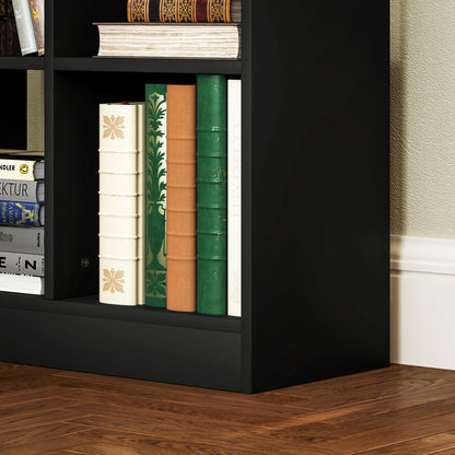 Freestanding Bookcase Display Shelf with Drawer for Home Office