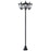 3-Solar Powered Lamp Post, IP44, 51.5Lx47Wx182.5H cm-Black