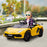 Lamborghini Licensed 12V Kids Electric Car w/ Butterfly Doors, Easy Transport Remote, Music, Horn, Suspension - Yellow