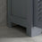 kleankin Bathroom Cabinet with Drawers, Bathroom Storage Cabinet with Louvred Doors, Open Compartment and Adjustable Shelf for Washroom, Grey