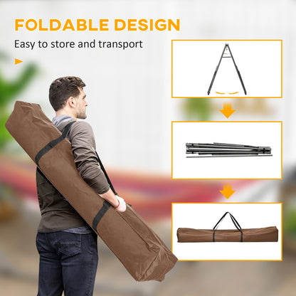 Foldable Hammock Stand, 2 in 1 Hammock Net Stand & Clothes Drying Rack