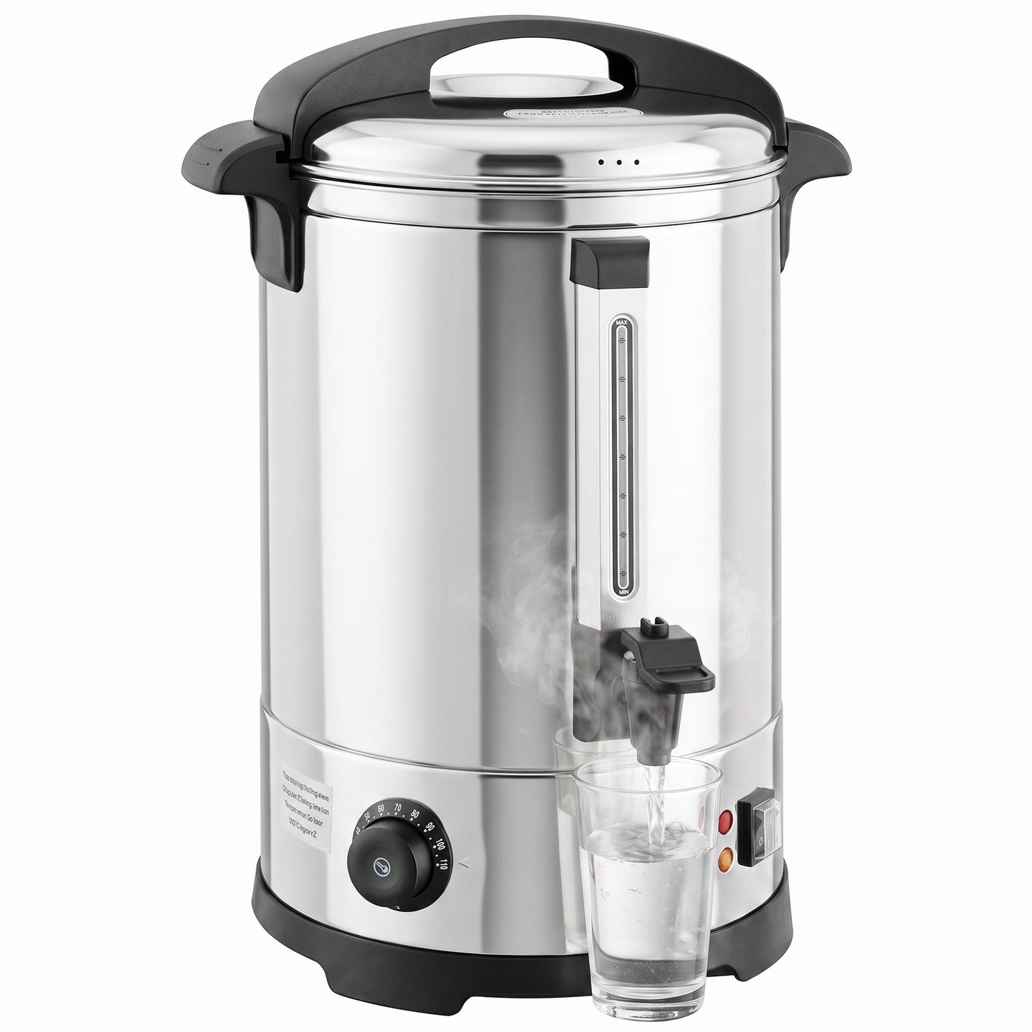 6.5L Catering Urn, 1500W Stainless Steel Tea Urn with Keep Warm