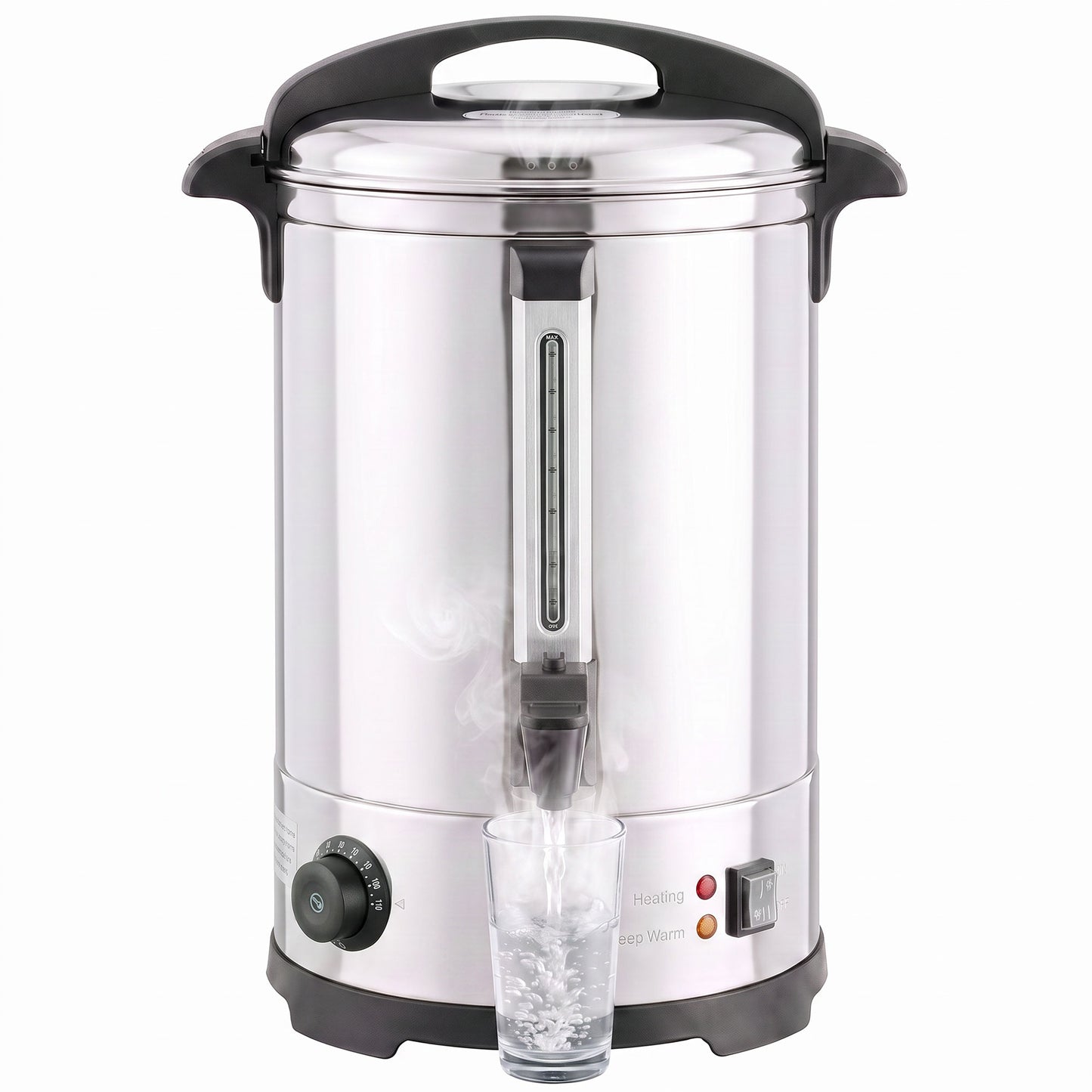 6.5L Catering Urn, 1500W Stainless Steel Tea Urn with Keep Warm