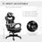 Ergonomic Racing Gaming Chair Office Desk Chair Adjustable Height Recliner with Wheels, Headrest, Lumbar Support, Retractable Footrest White