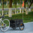 Steel Trailer for Bike, Bicycle Cargo Trailer with 65L Storage Box and Foldable Frame, Max Load 40KG, Black