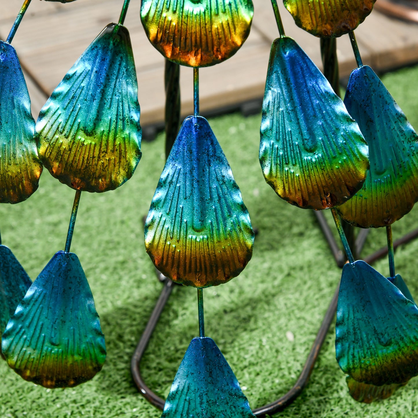 Peacock Garden Statues Sculptures for Decorations and Gifts, Steel
