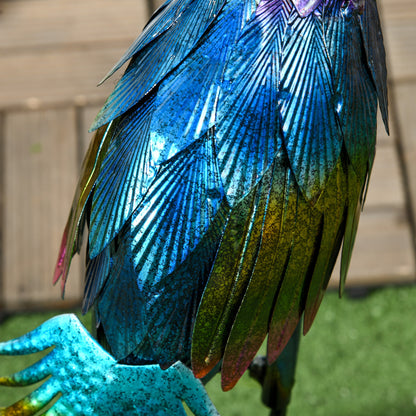 Peacock Garden Statues Sculptures for Decorations and Gifts, Steel