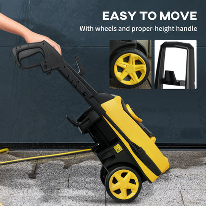 High-Performance Power Washer 1800W, 150 Bar, 510 L/h, Yellow