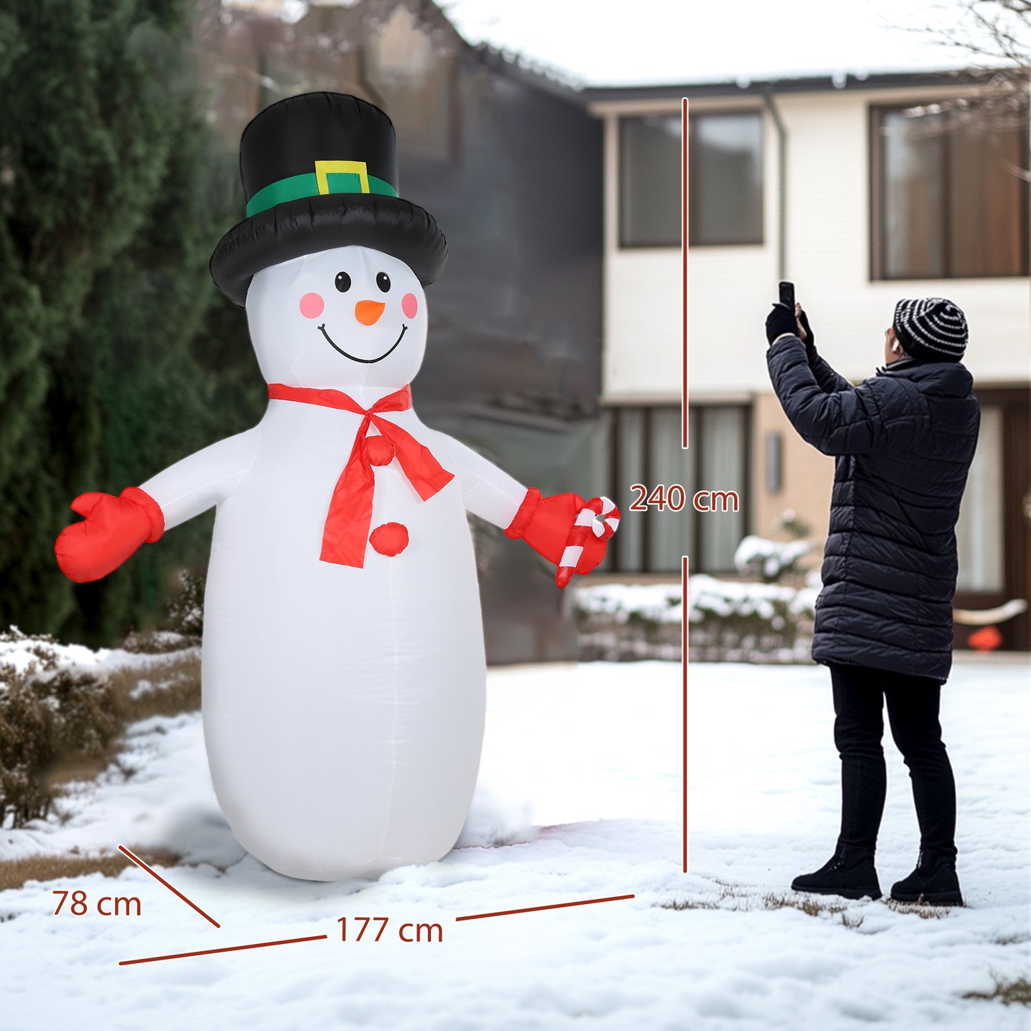 Blow Up Christmas Inflatable Snowman for Indoor Outdoor Home Decor