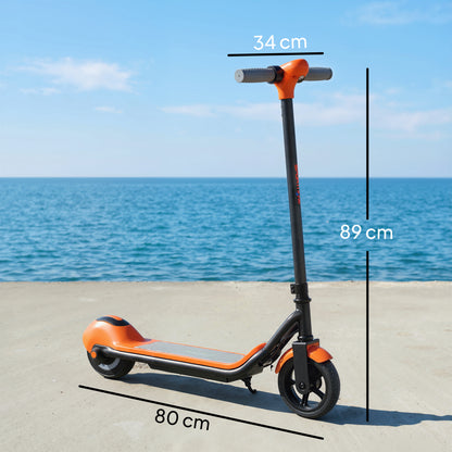 Electric Scooter, Lightweight E Scooter with LED Display, Orange
