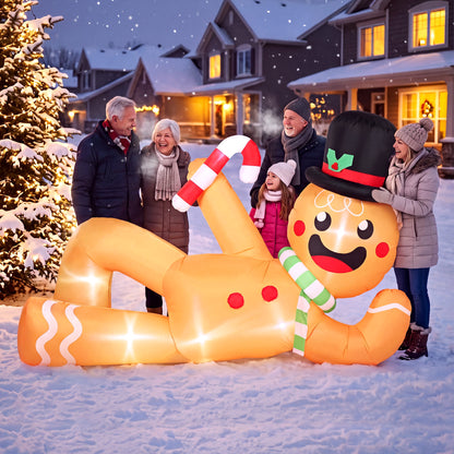 9.8ft Christmas Inflatable Gingerbread, Blow Up Christmas Decor