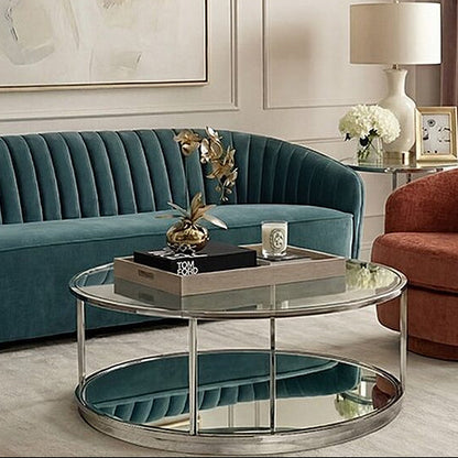 Rippon Silver Circular Coffee Table