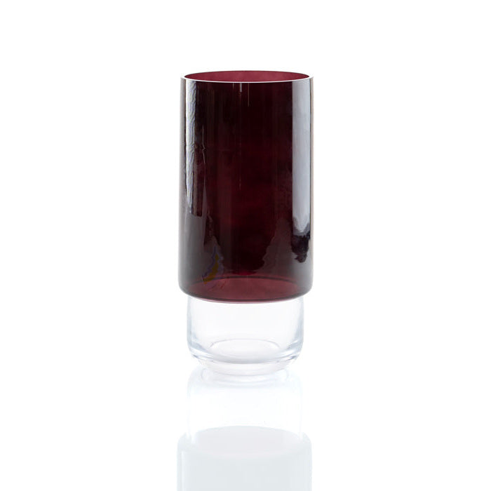 Medium Crimson Glass Vase