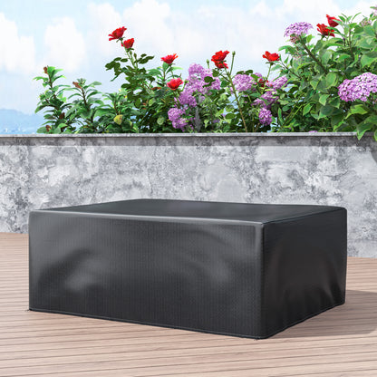 235x190x90cm Large Patio Set Outdoor Garden Furniture Cover Black