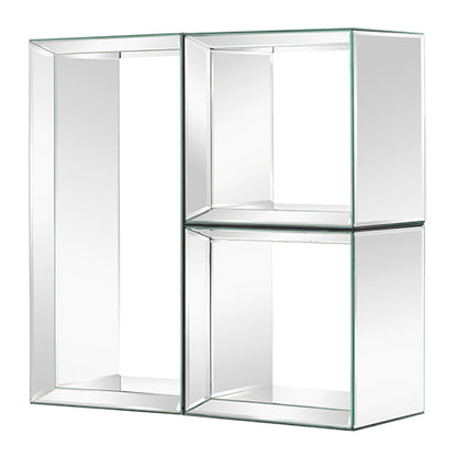 Uno - Mirrored Wall Shelves - 2 Square & 1 Rectangle