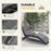 Garden Patio Rattan Wicker Folding Sun Lounger Recliner Bed Chair with Cushion for Outdoor, Grey