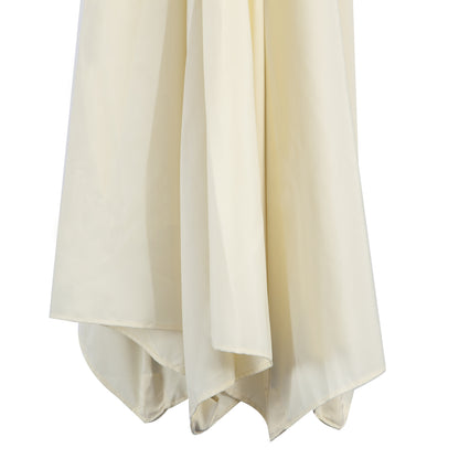 3(m) Cantilever Parasol Banana Umbrella w/ Crank & Tilt, Beige